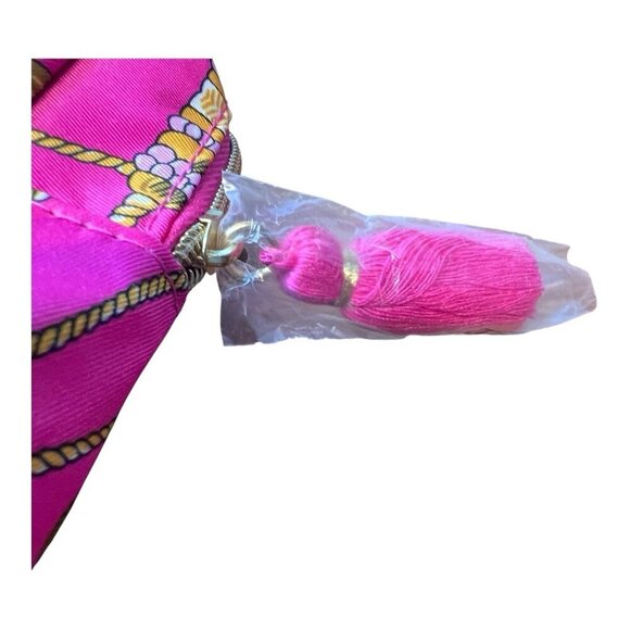 ESTEE LAUDER MAKEUP BAG Pink & Gold Zippered 10” x 5” New - Picture 4 of 5